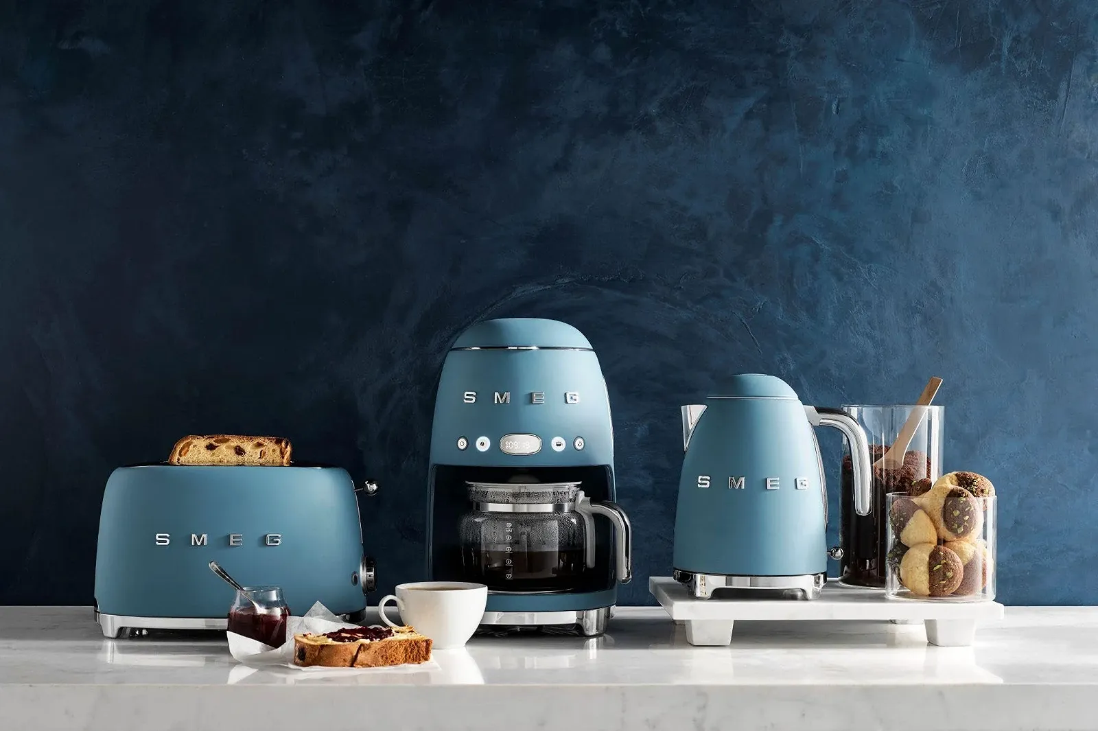 Капельная кофеварка SMEG DCF02SBMEU Штормовой синий, фото №5