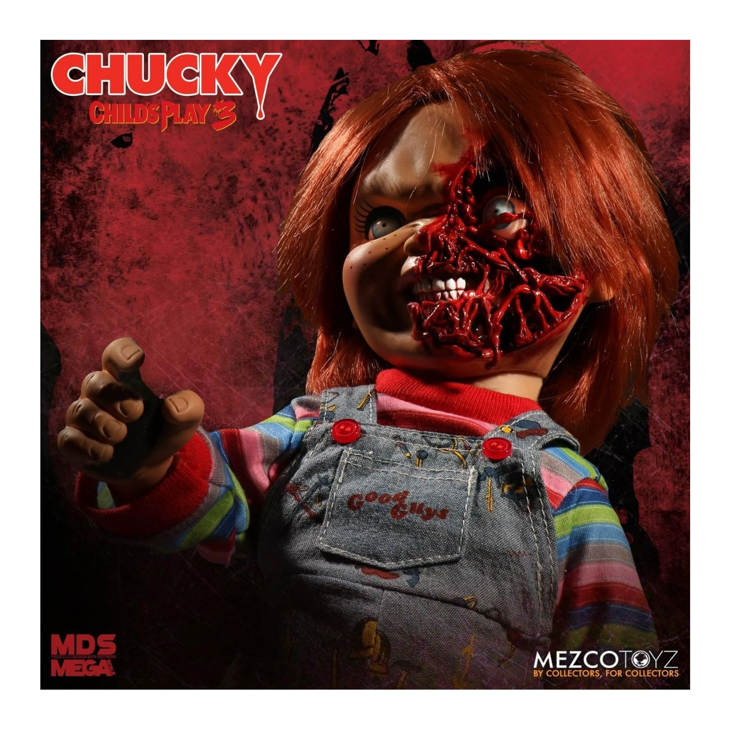 Фігурка Mezco Child's Play 3: Chucky Pizza Face Version Standard, що говорить, фото №7