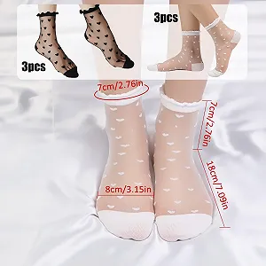 Прозорі шкарпетки для жінок (6 пар) synthetic.ua - Фото 1