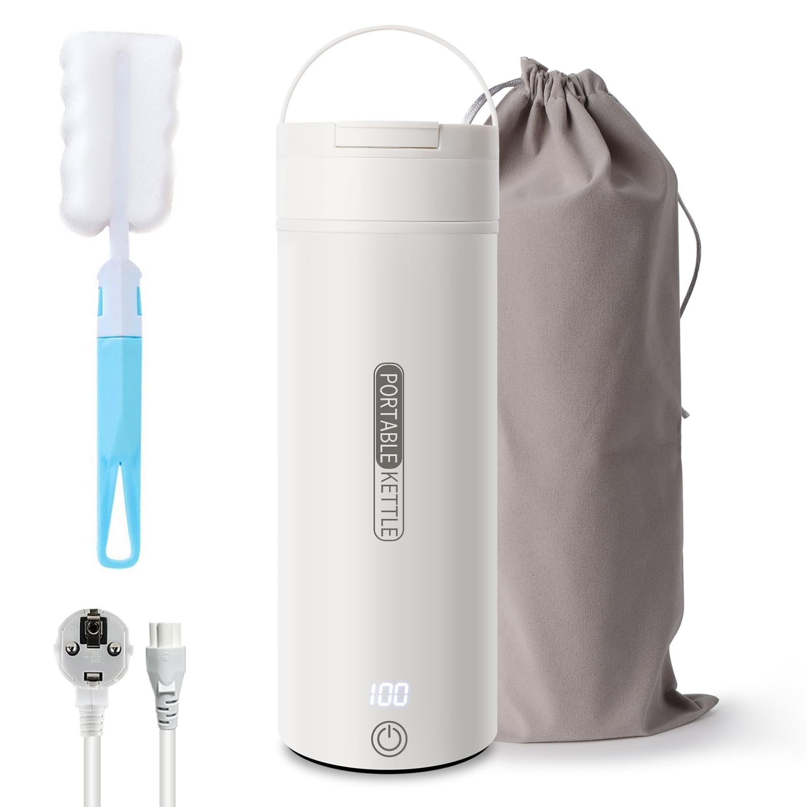Електрочайник Travel Kettle Small Mini Автоматичне вимкнення Для кемпінгу, чаю, кави, фото №1