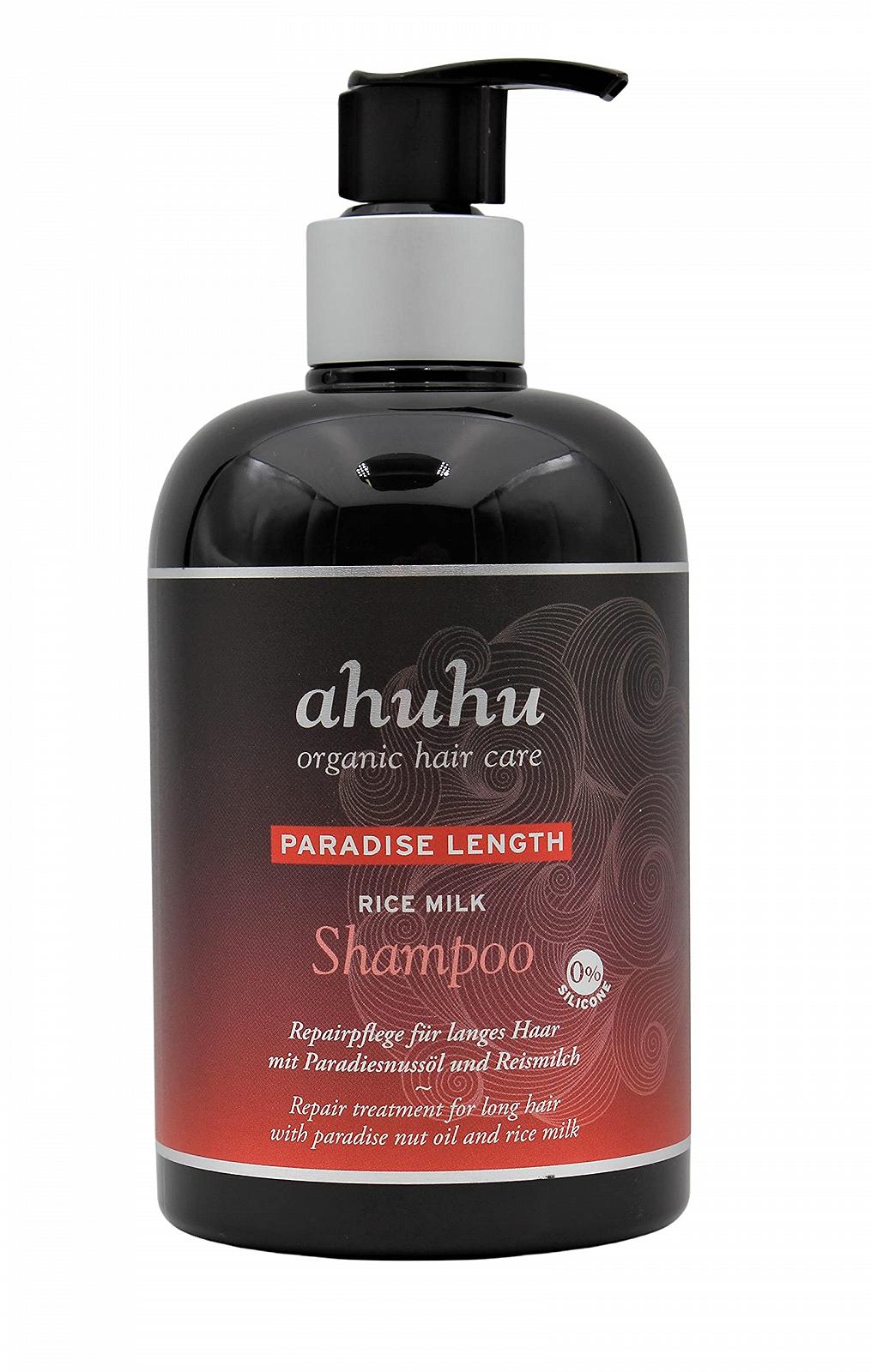 Шампунь ahuhu Paradise Length с рисовым молоком 500 мл с маслом райского ореха, фото №1