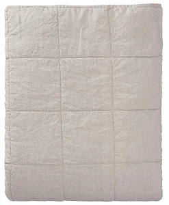 Покривало URBANARA Karlay 180 см x 230 см Натуральний synthetic.ua - Фото 1