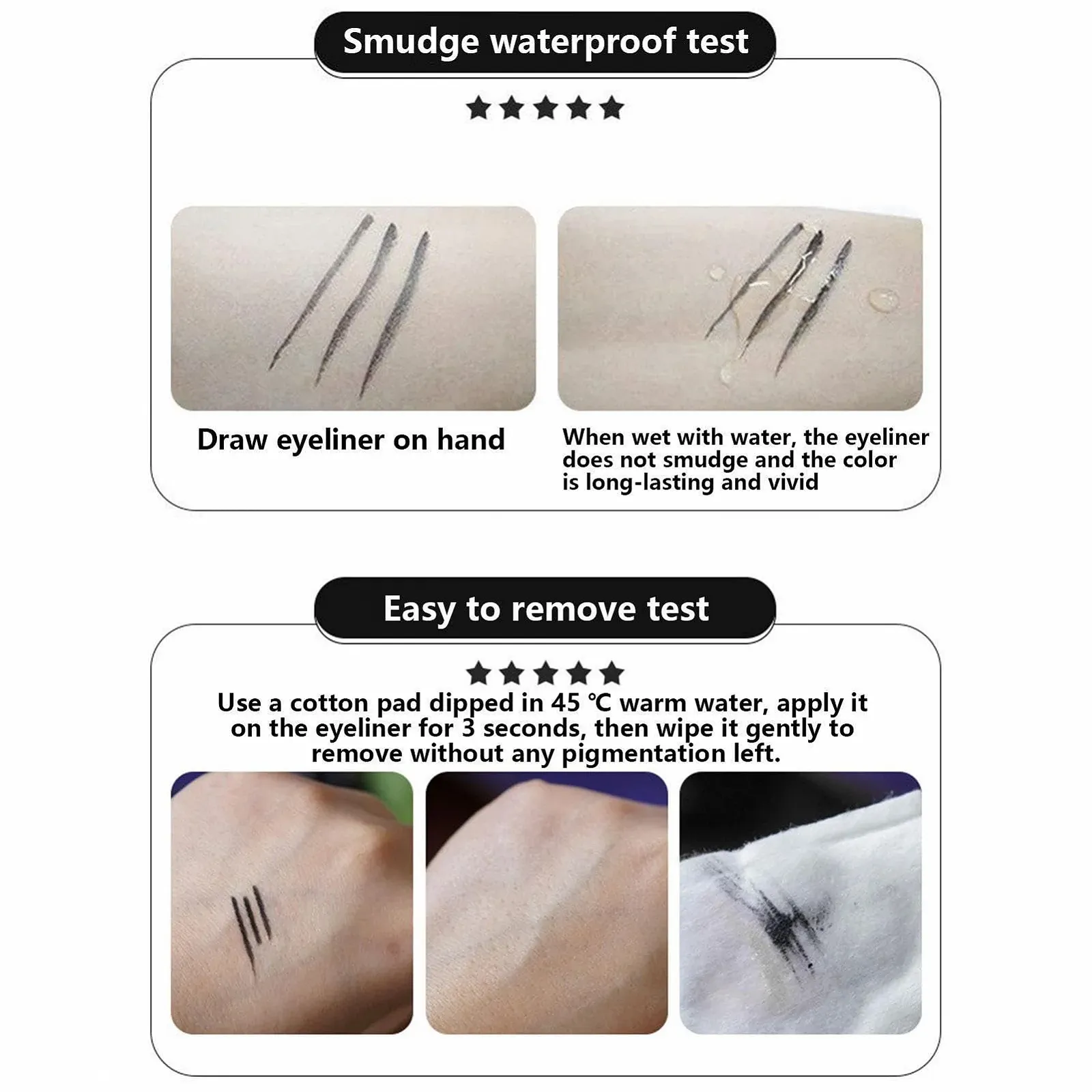 Підводка для очей Puzzlegame Рідка Чорна, фото №5