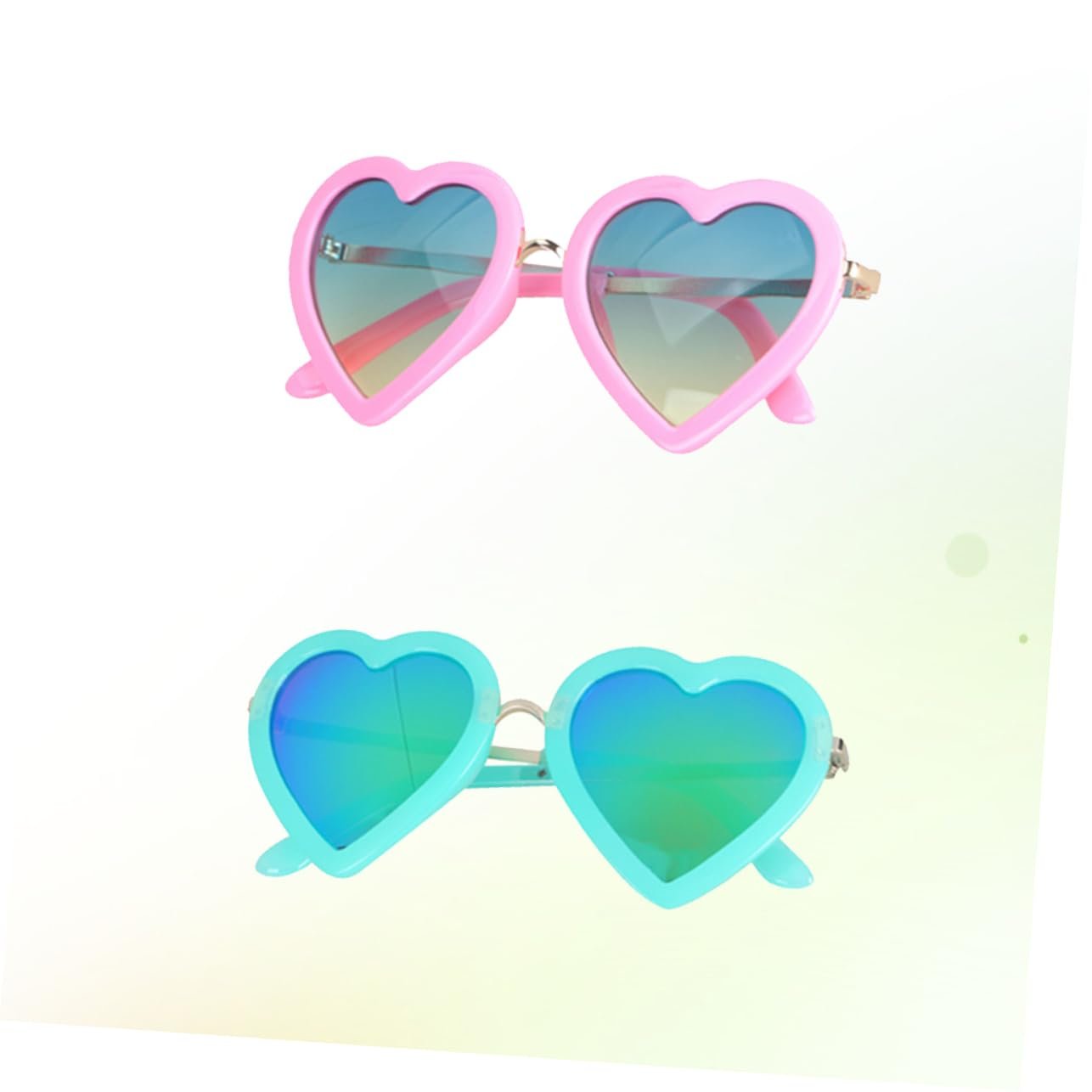 Сонцезахисні окуляри Серце (4 шт) PACKOVE Зелені Стильні, фото №9