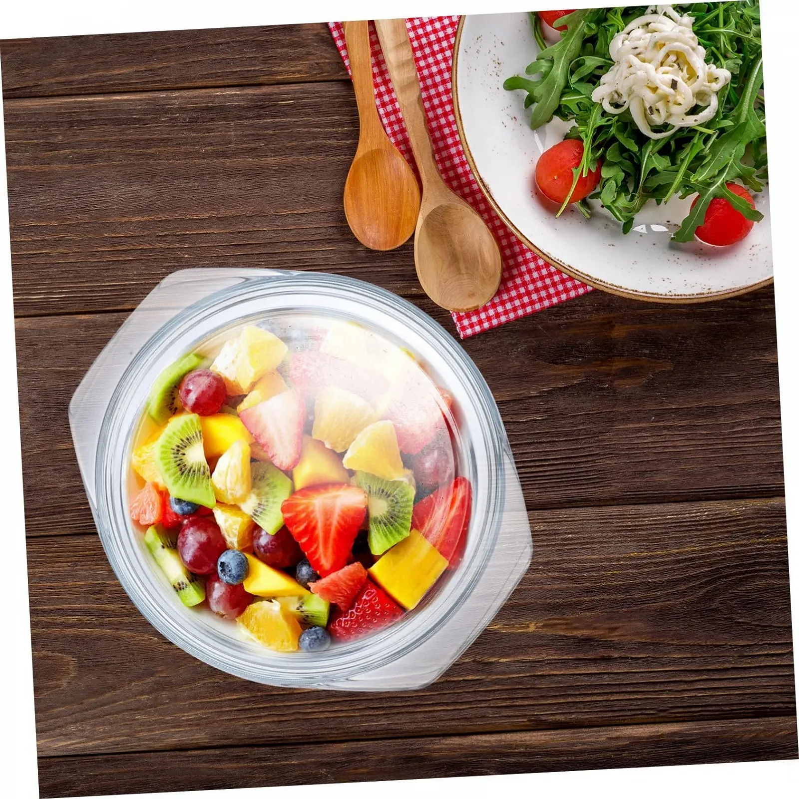 Форма для запікання скляна з плоскою кришкою жаростійка універсальна, фото №9 Форма для запікання скляна з плоскою кришкою жаростійка універсальна, фото №9