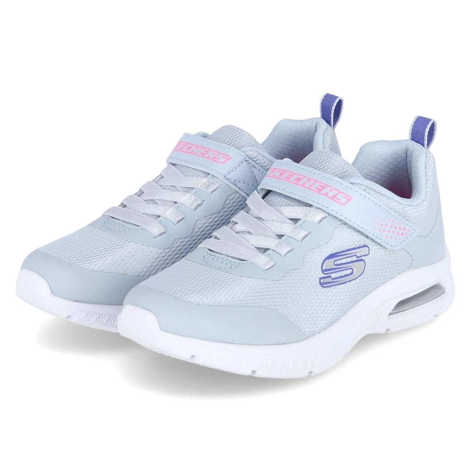 Кроссовки Skechers Microspec Max Plus Subtle Steps для девочек 303546L LTBL Голубой, фото №2
