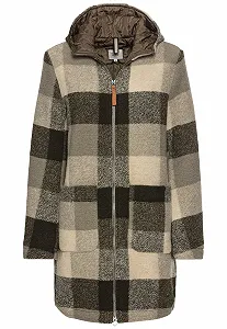 Вовняне пальто з капюшоном camel active Жіноче - Фото 1