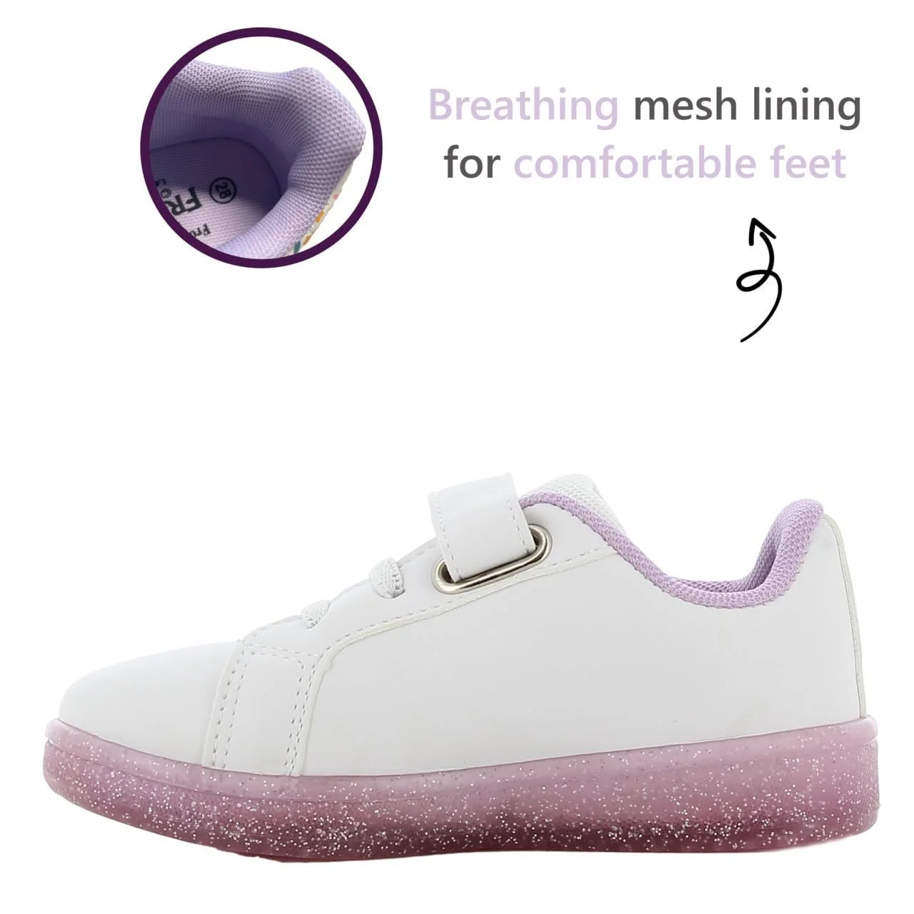 Кроссовки Leomil Frozen Elsa для девочек, идеально подходят для школы и досуга, фото №4