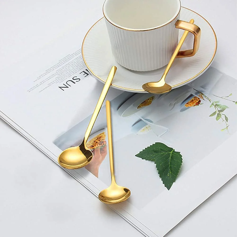 Набір з 8 кавових ложок Міні чайні ложки Нержавіюча сталь, фото №4 Набір з 8 кавових ложок Міні чайні ложки Нержавіюча сталь, фото №4