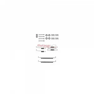 Монтажный комплект тормозных колодок METZGER 105-0707 BMW задний мост - Фото 1