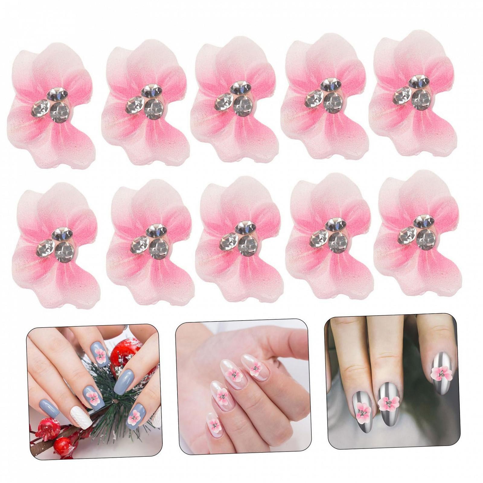 10 шт. аксессуары для ногтей, ювелирные изделия для ногтей, стразы для маникюра, украшения для маникюра «Сделай сам» для девочек, украшения для ногтей, подвески для ногтей, аксессуары для ногтей, фото №6