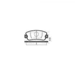 Комплект тормозных колодок дискового тормоза TRISCAN 8110 15505 для FIAT LANCIA SEAT FSO - Фото 1