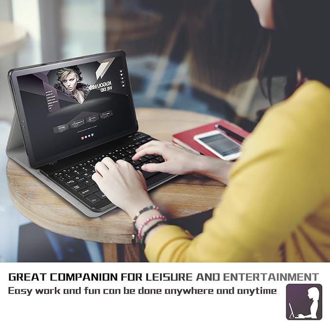 Клавіатура-чохол GUVAGI для планшета Galaxy A7 10.5" Black , фото №4