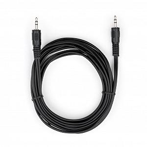 Кабели мультимедийные Vinga Jack 3.5mm 3 m MM 3С VCPDCJ35MM3BK - Фото 1