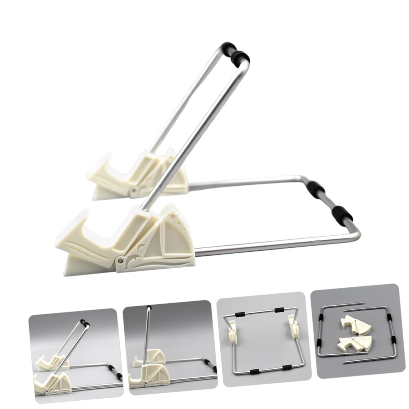 Регульована алюмінієва підставка для ноутбука для столу, портативна складана, фото №5