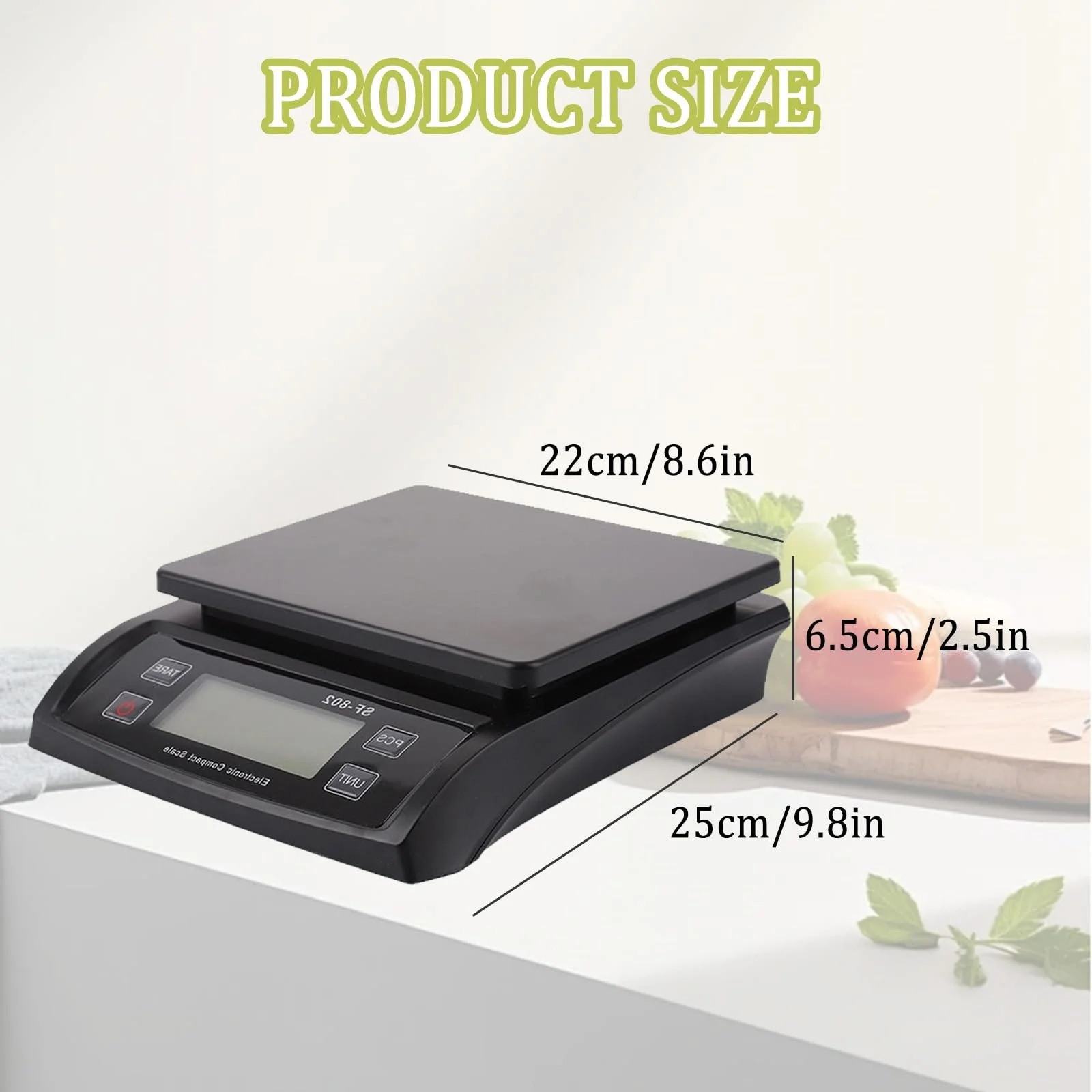 Кухонні ваги Digital Stainless Steel 30 kg Black, фото №6 Кухонні ваги Digital Stainless Steel 30 kg Black, фото №6