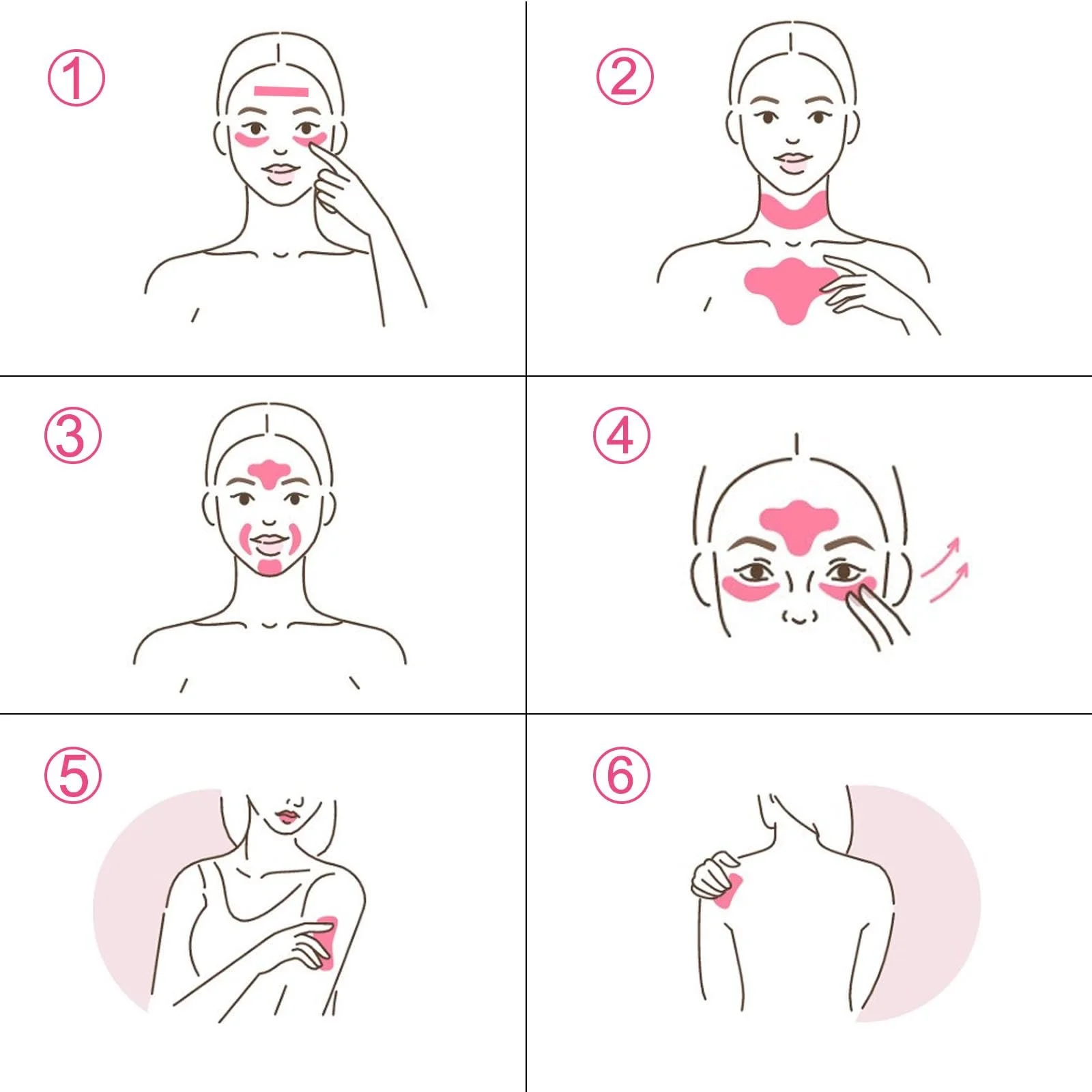 2 рулони стрічки для підтяжки обличчя, пластир проти зморшок, фото №6