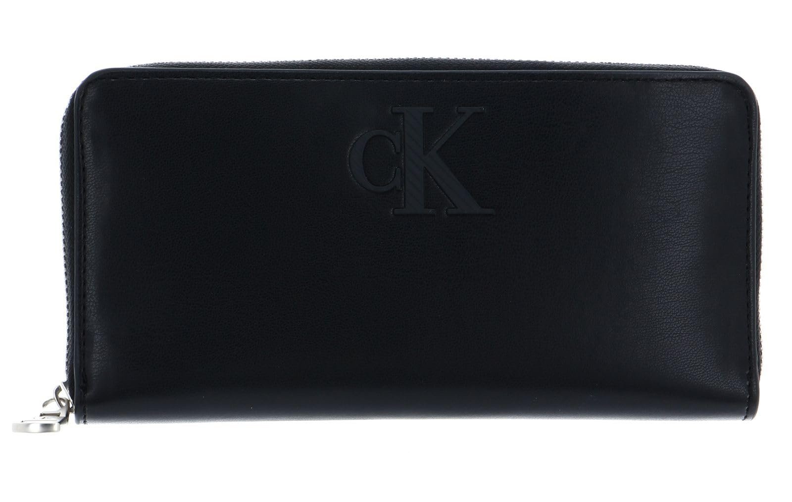 Гаманець Calvin Klein CKJ Sleek Zip Around Solid Black чорний, фото №3