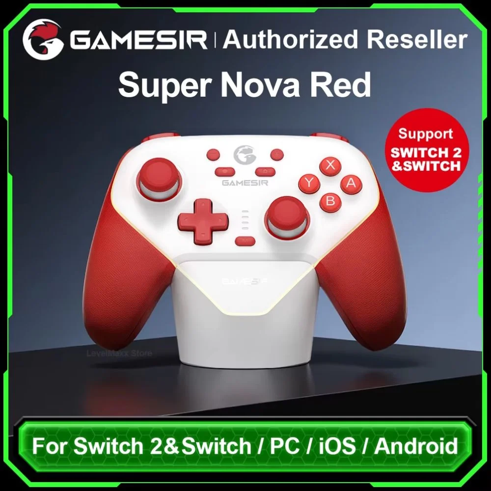 Геймпад GameSir Super Nova Whipped Red + Док-станция, фото №2