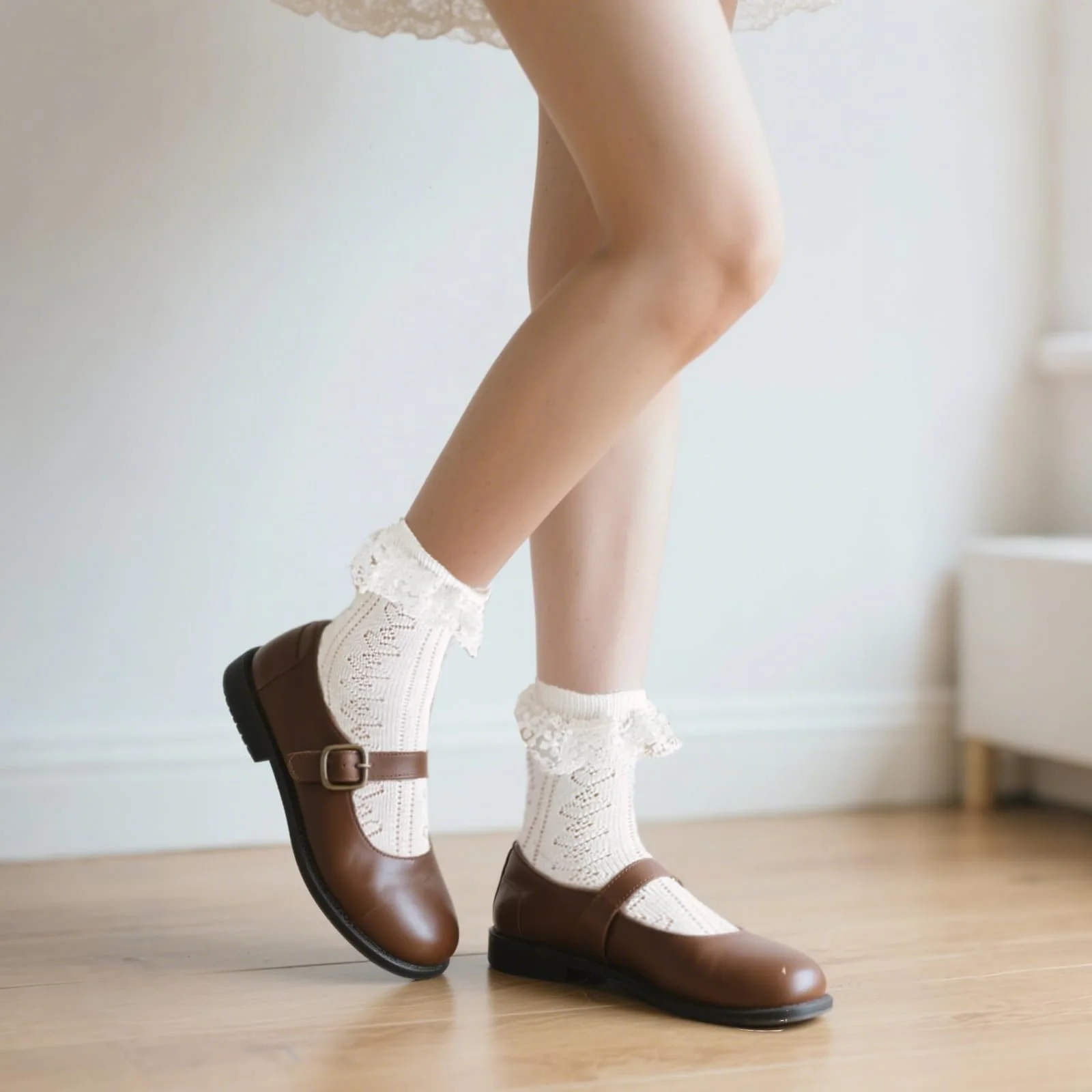 Носки с рюшами, 3 пары, для женщин и девочек, хлопковые вязаные кружевные носки в форме сердца, носки-принцессы для вечеринок и повседневной носки, белые, фото №4 Носки с рюшами, 3 пары, для женщин и девочек, хлопковые вязаные кружевные носки в форме сердца, носки-принцессы для вечеринок и повседневной носки, белые, фото №4