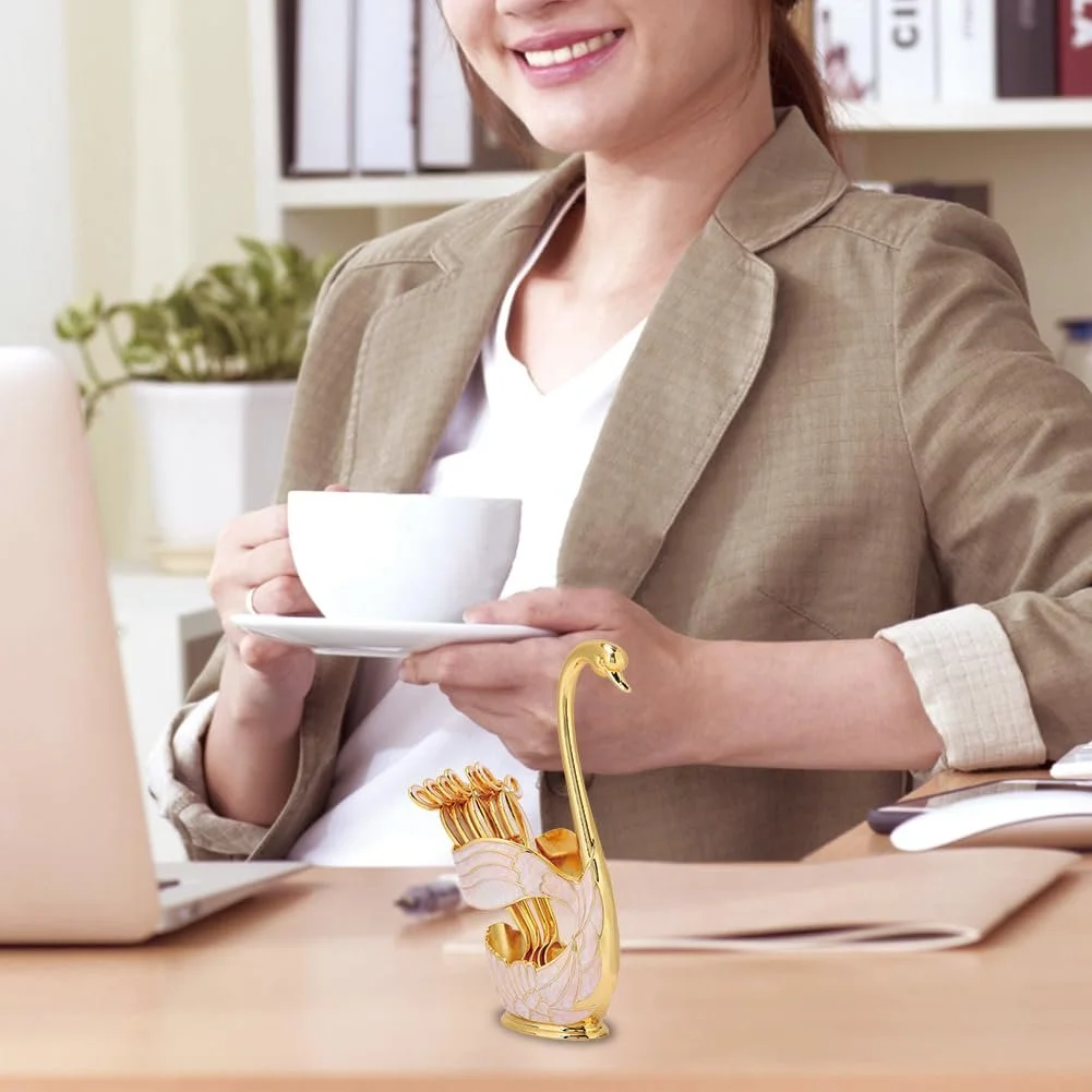 Ложка Кавова, Чайна, Підставка Лебідь, Десертна, фото №4