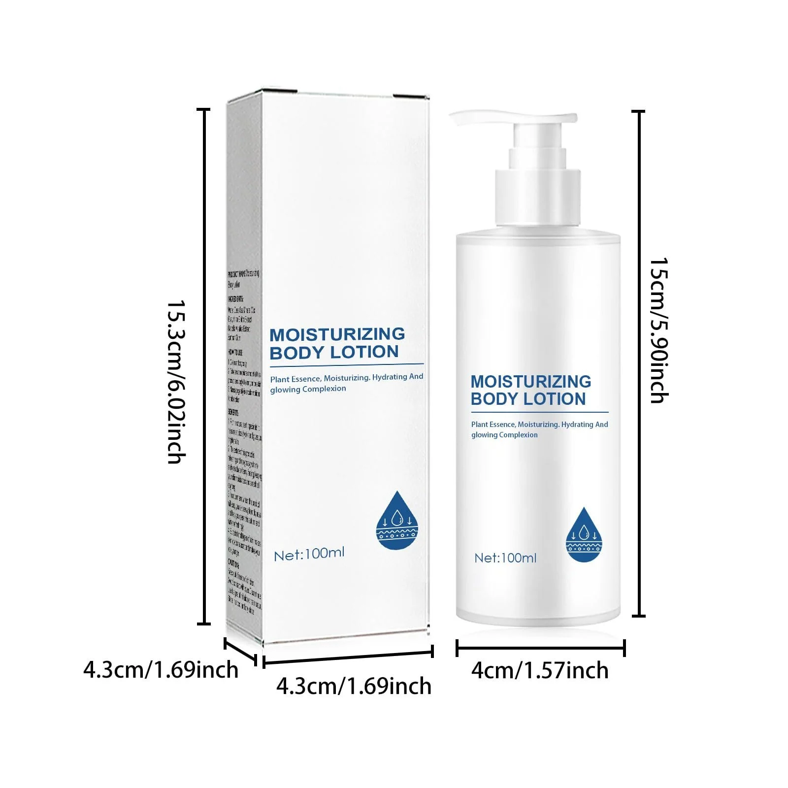 Лосьйон для тіла Зволожуючий, Освітлюючий для сяючої шкіри, Відбілюючий крем-паста для тіла для зволоженої шкіри, фото №6