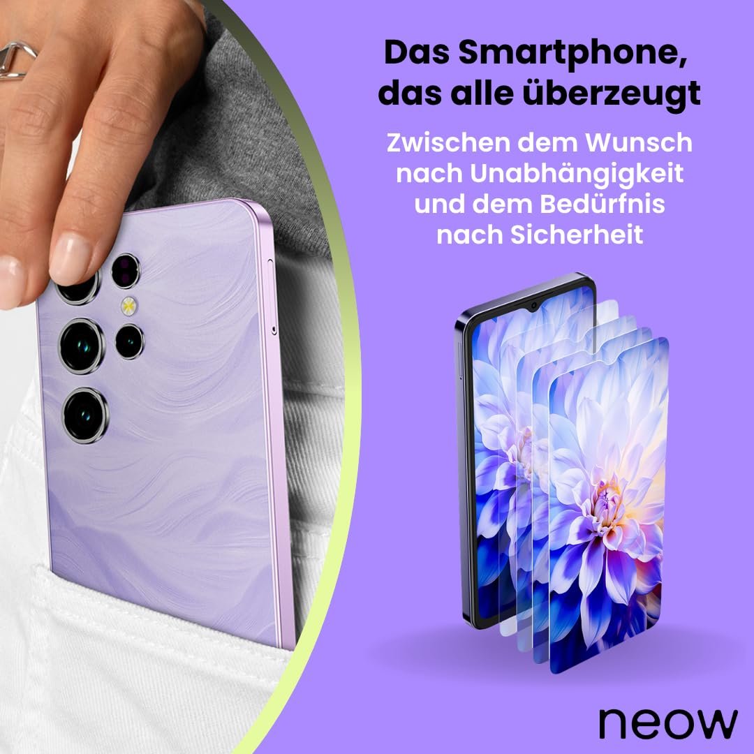 Смартфон Neow Safe + Android 15 4G 128GB 6.52" HD+ Black, фото №6 Смартфон Neow Safe + Android 15 4G 128GB 6.52" HD+ Black, фото №6
