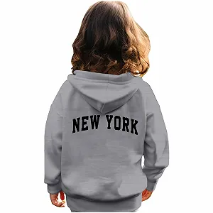 Худи для мальчиков 152 - Детский худи с длинными рукавами и принтом букв, на молнии, мягкая кофта унисекс с карманом synthetic.ua - Фото 1