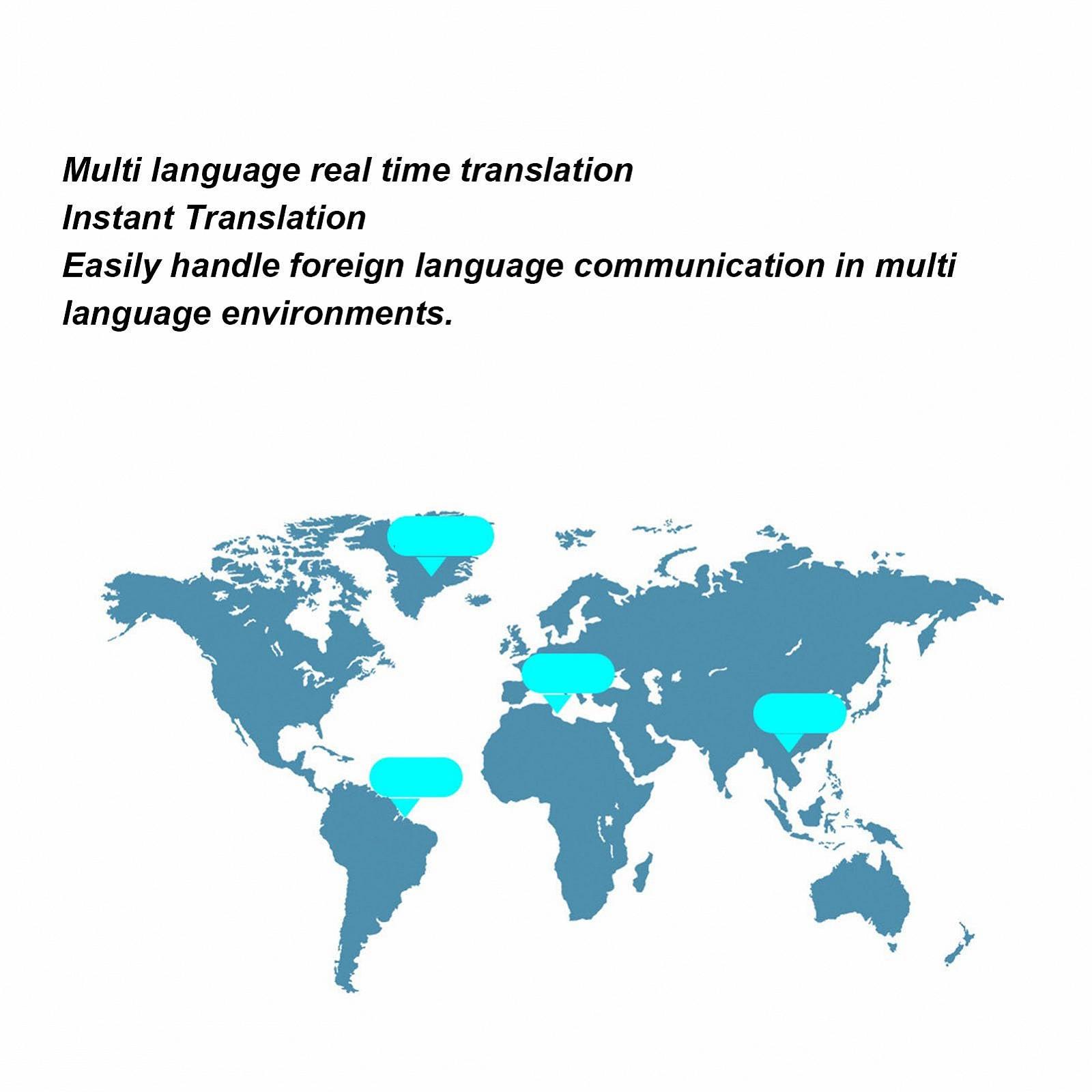 Пристрій для перекладу голосу flexman, алюмінієвий сплав, багатомовний, інтелектуальний голос, двосторонній, фото №2