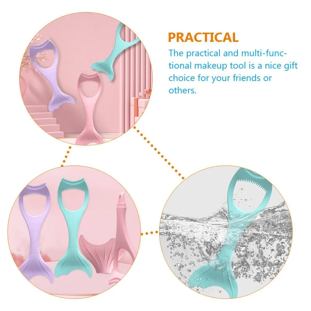 Інструмент для макіяжу SOLUSTRE 3-в-1 для верхніх і нижніх вій, силіконовий аплікатор, фото №6