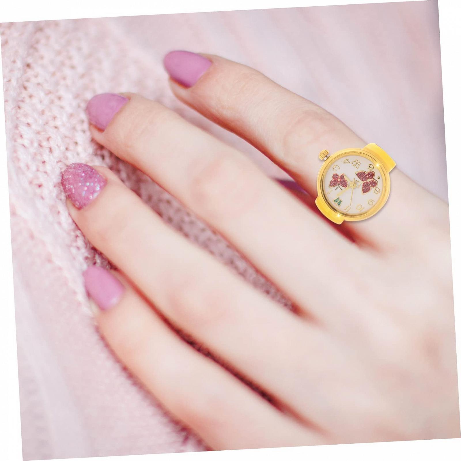 Кільце-годинник Healvian з креативним дизайном метелика, фото №4