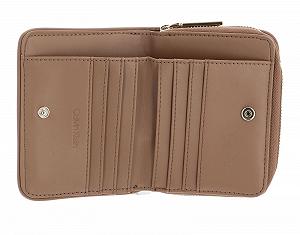 Гаманець Calvin Klein Re-Lock Quilt Zip Around Safari Canvas synthetic.ua - Фото 1