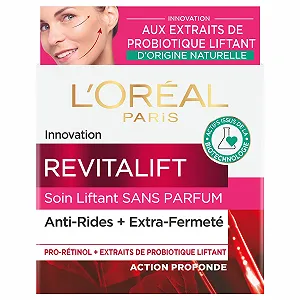 Денний крем для обличчя L'Oréal Paris Revitalift Антивіковий проти зморщок та для пружності з екстрактами пробіотиків без ароматизаторів 50 мл - Фото 1