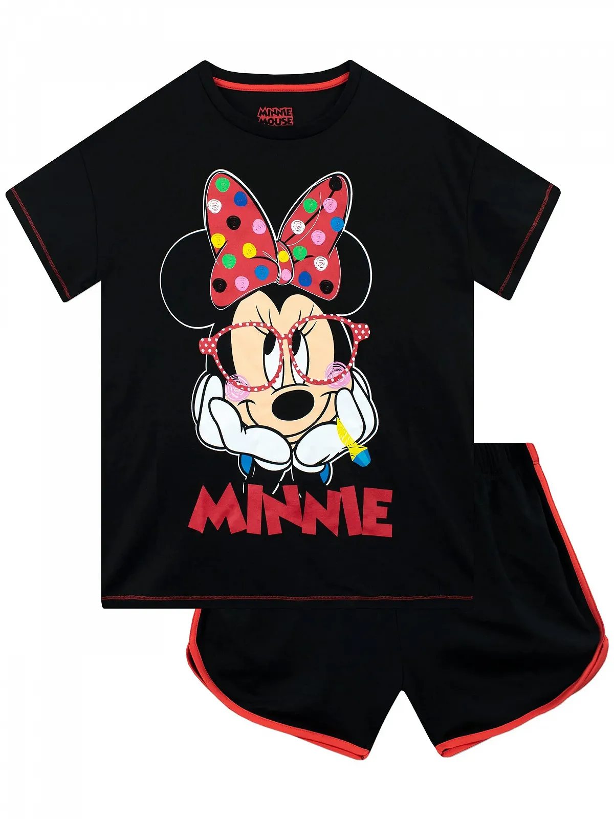 Піжама Disney Minnie Mouse для дівчаток, дитяча коротка піжама Minnie, фото №1 Піжама Disney Minnie Mouse для дівчаток, дитяча коротка піжама Minnie, фото №1