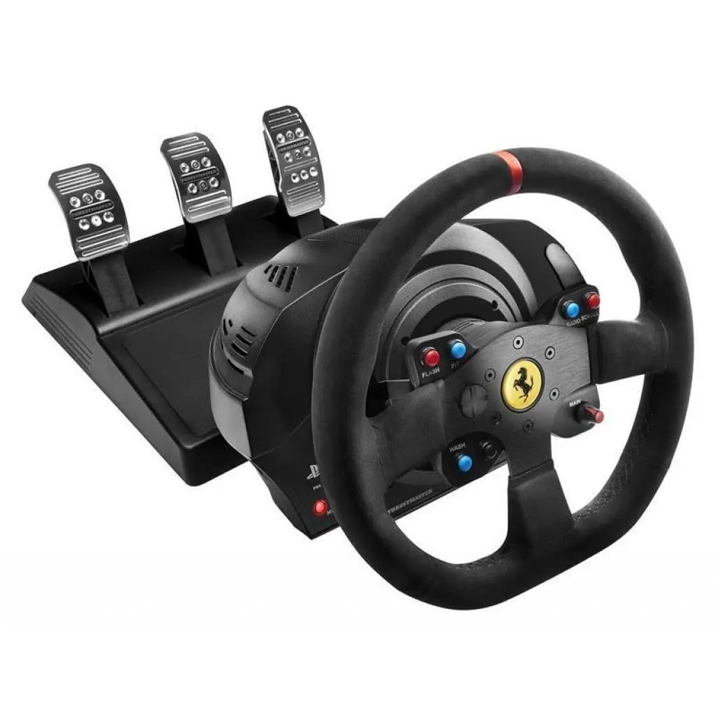 Кермо і педалі для PC PS4 PS3 Thrustmaster T300 Ferrari Integral RW Alcantara edition 403453, фото №1 Кермо і педалі для PC PS4 PS3 Thrustmaster T300 Ferrari Integral RW Alcantara edition 403453, фото №1