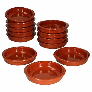 Миска MamboCat Bernd 100 мл Круглая 12 см Набор глиняный S I Глина Термостойкий - Фото 1