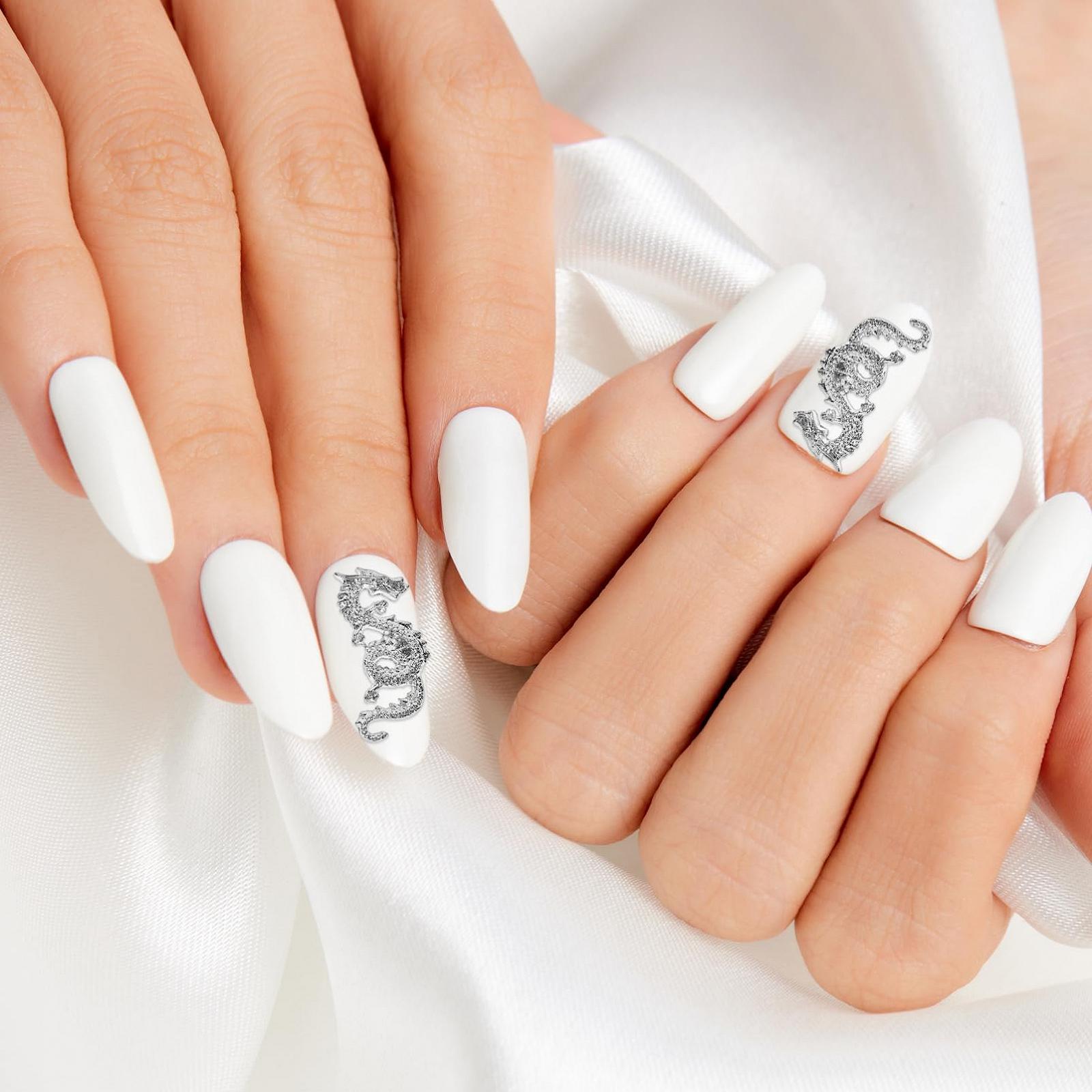 Прикраса для нігтів WOONEKY Різдвяна магія для нігтів Срібний, набір, фото №7