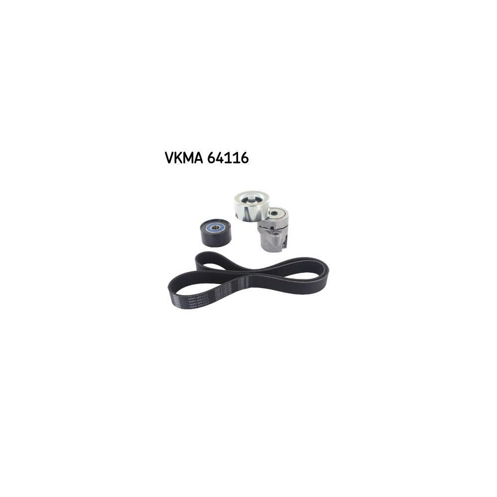 Комплект поліклинового ременя SKF VKMA 64116 для MAZDA, фото №1
