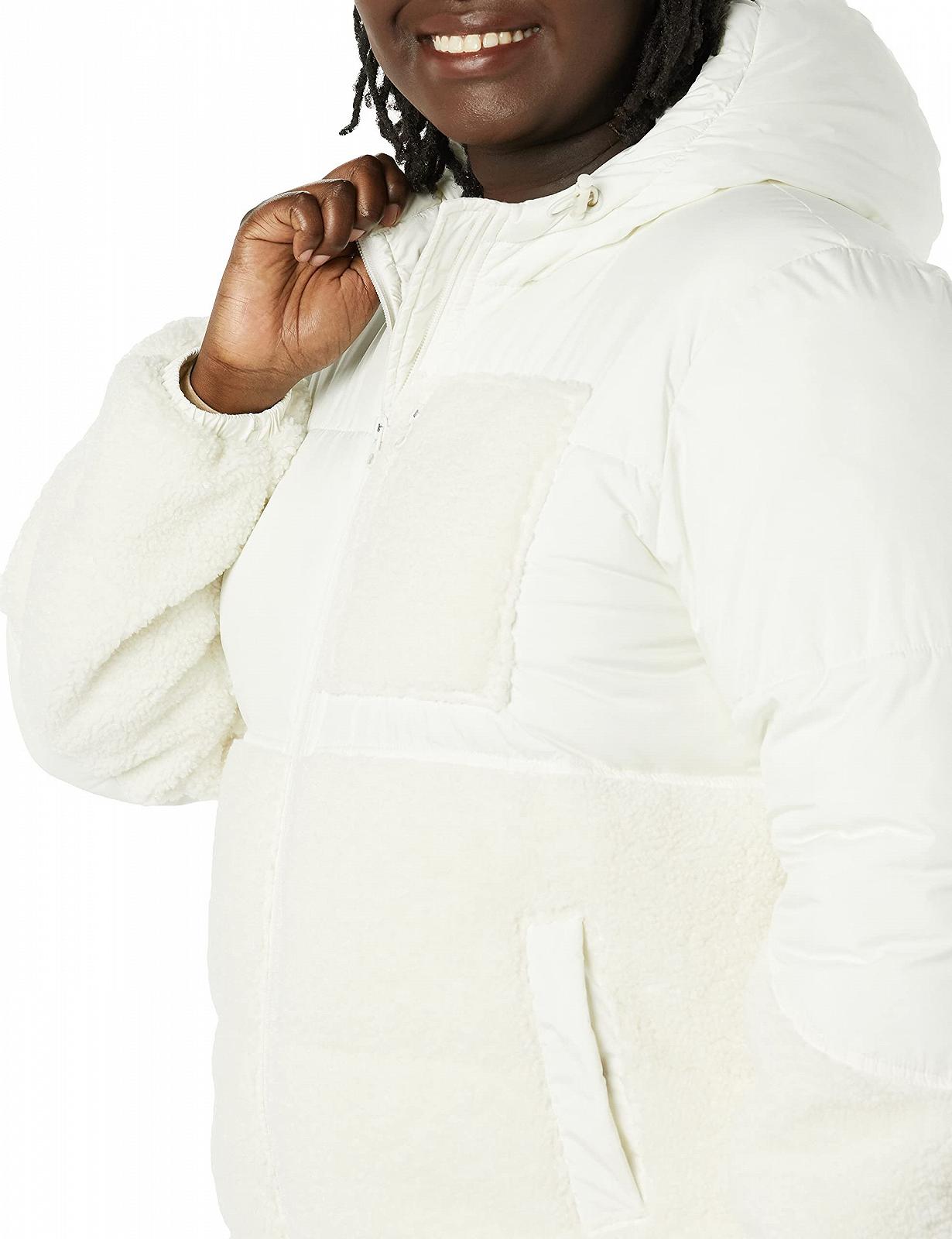 Куртка Amazon Essentials Sherpa Fleece Puffer с капюшоном и полной молнией, фото №5