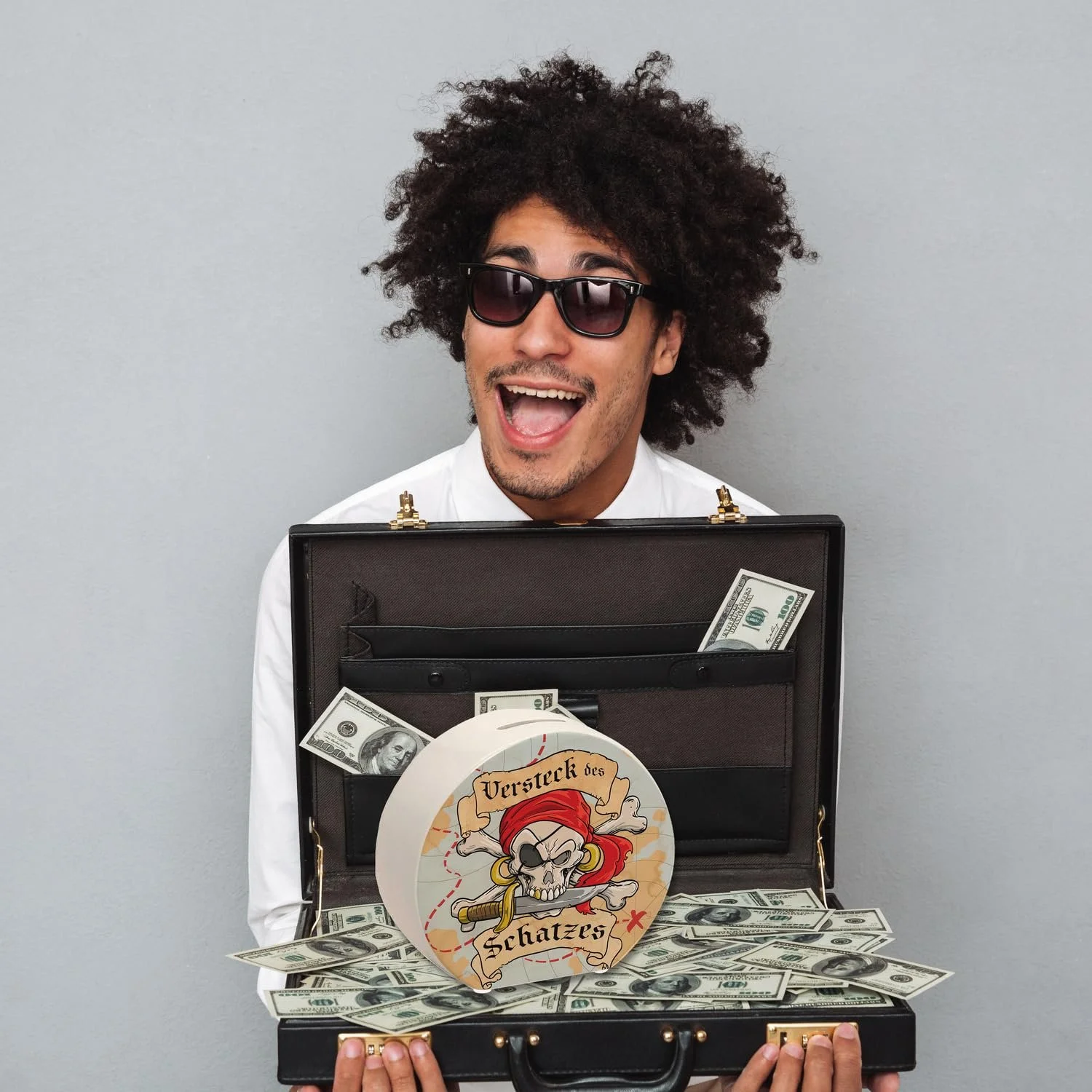 Скарбничка Карта скарбів та череп керамічна, фото №5