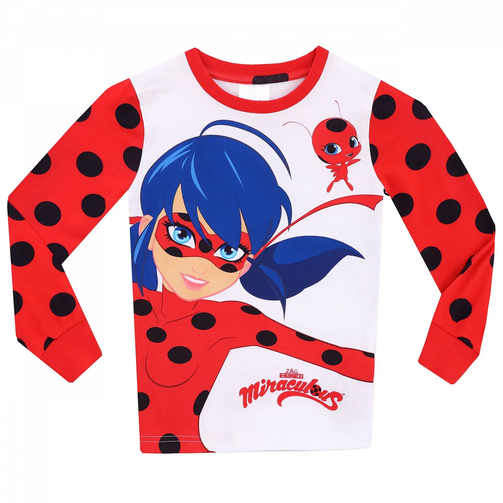Пижама Miraculous Lady Bug для девочек, облегающая, длинная, фото №4 Пижама Miraculous Lady Bug для девочек, облегающая, длинная, фото №4