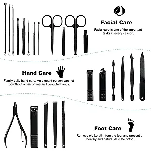 Набор для маникюра 23 шт., из нержавеющей стали, портативный synthetic.ua - Фото 1