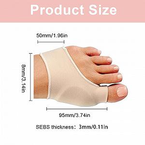 Коректор великого пальця стопи 1 пара, вальгусної деформації synthetic.ua - Фото 1