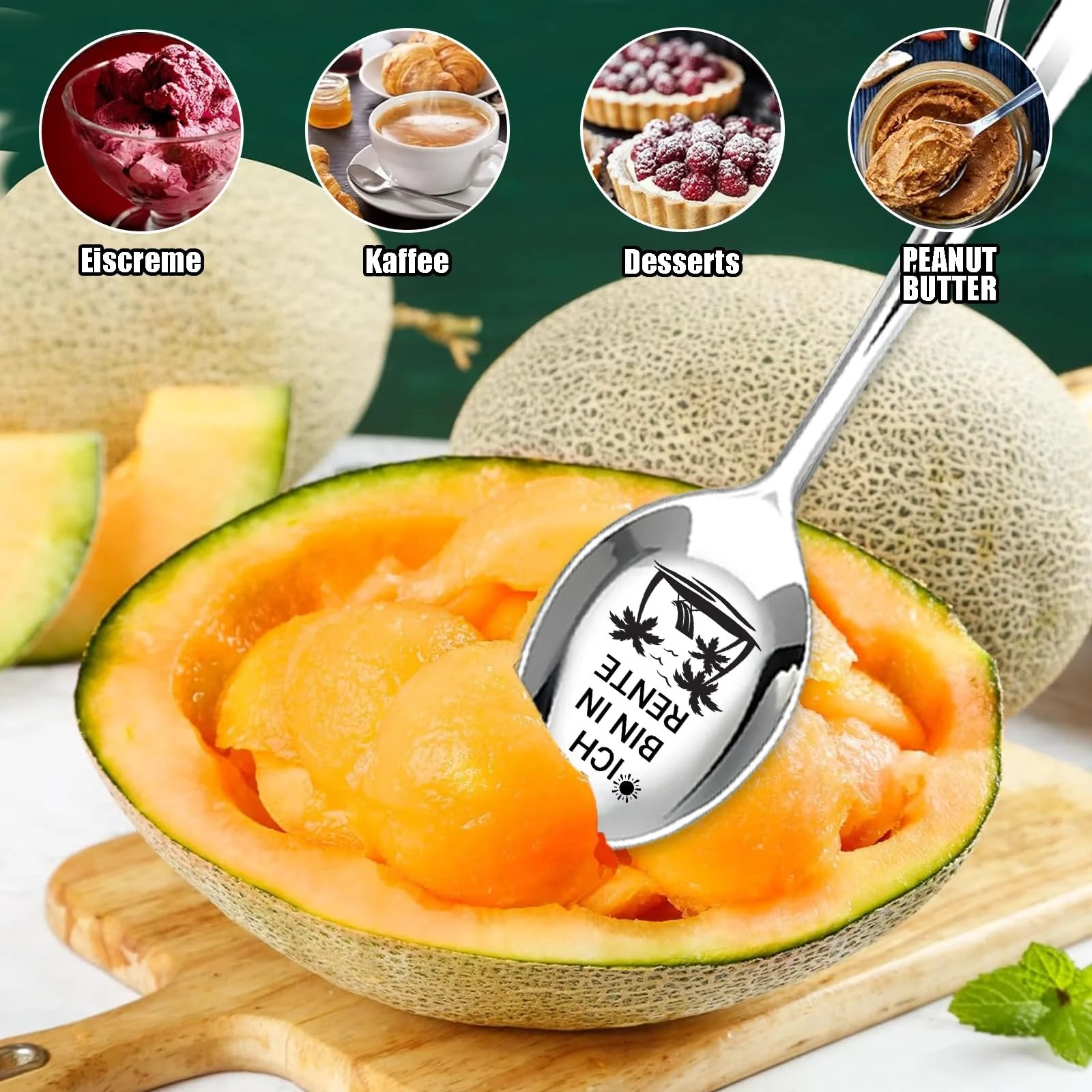 Набор ложек в подарок на пенсию 2 шт, серебряная маленькая ложка с гравировкой, подарок лучшему другу, подходит для юбилеев, Дня святого Валентина, фото №5