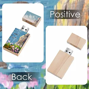USB-флеш-накопичувач HOZYALE 32 ГБ USB 2.0 Wooden Oil Painting synthetic.ua - Фото 1