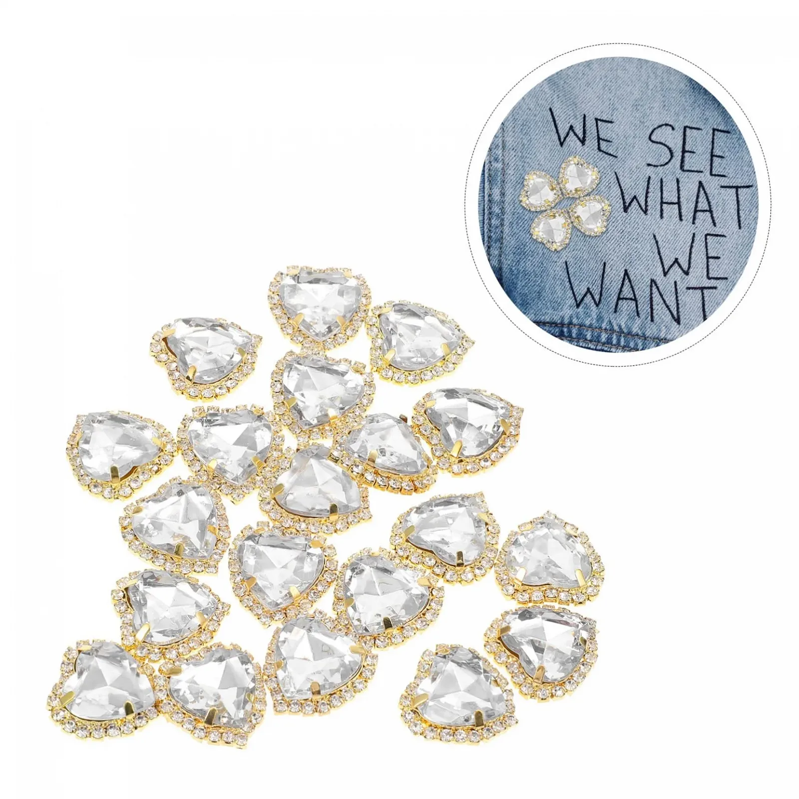 Стрази STOBOK 20 шт. для костюмів, прикраси для одягу та багажу, фото №3