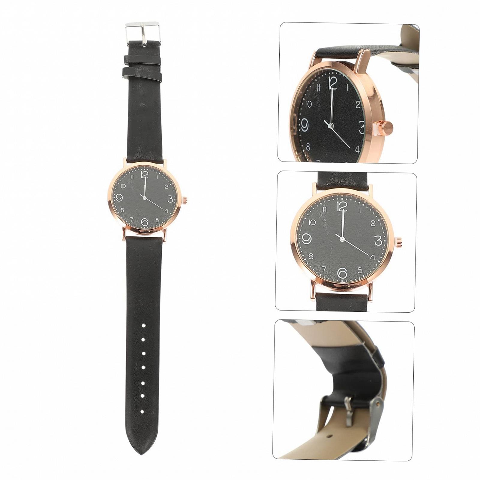 Часы LIFKOME Женские Рождественский Колокольчик Черный, черный, фото №5