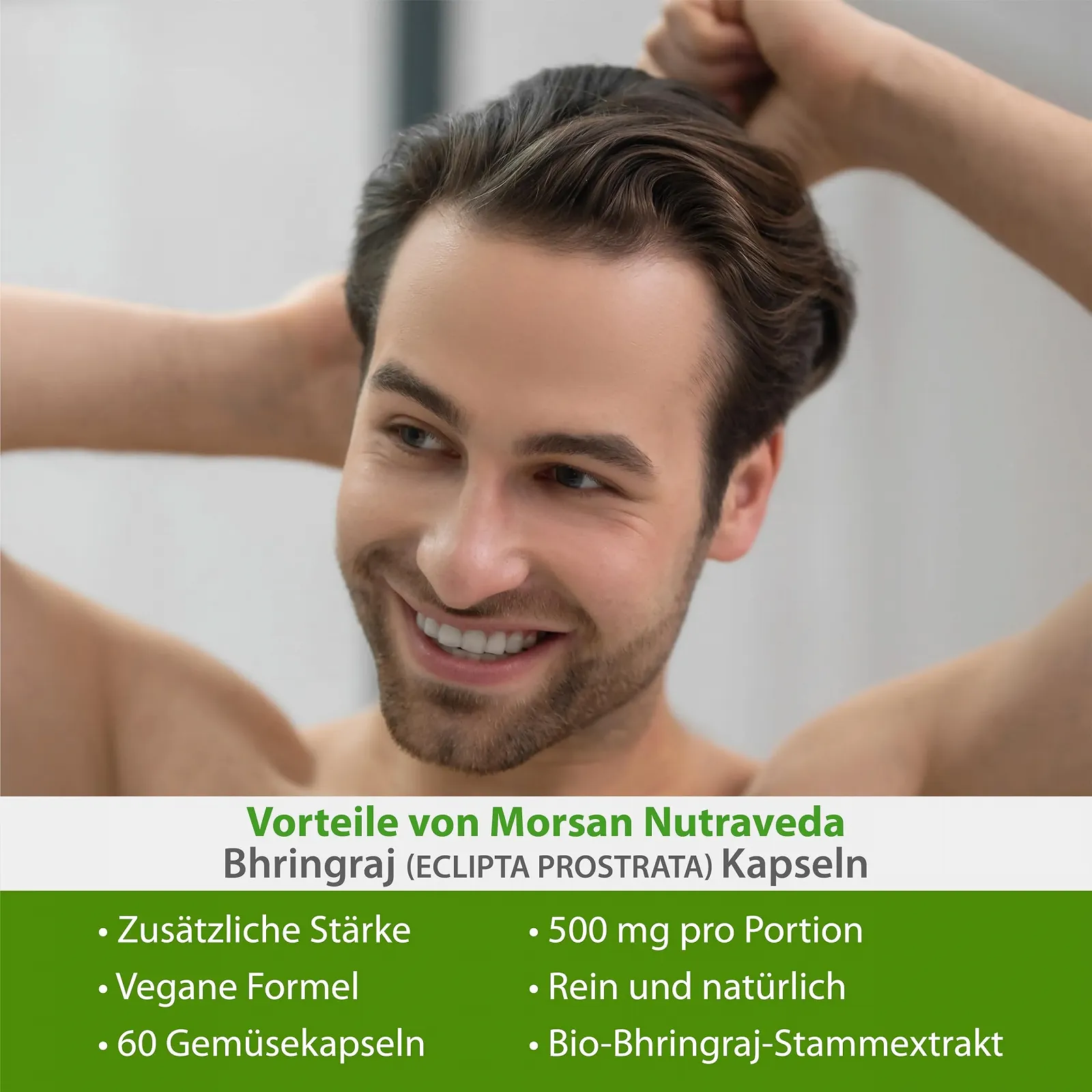 Капсули Bhringraj 500 мг, 60 штук, дієтична добавка, фото №4 Капсули Bhringraj 500 мг, 60 штук, дієтична добавка, фото №4