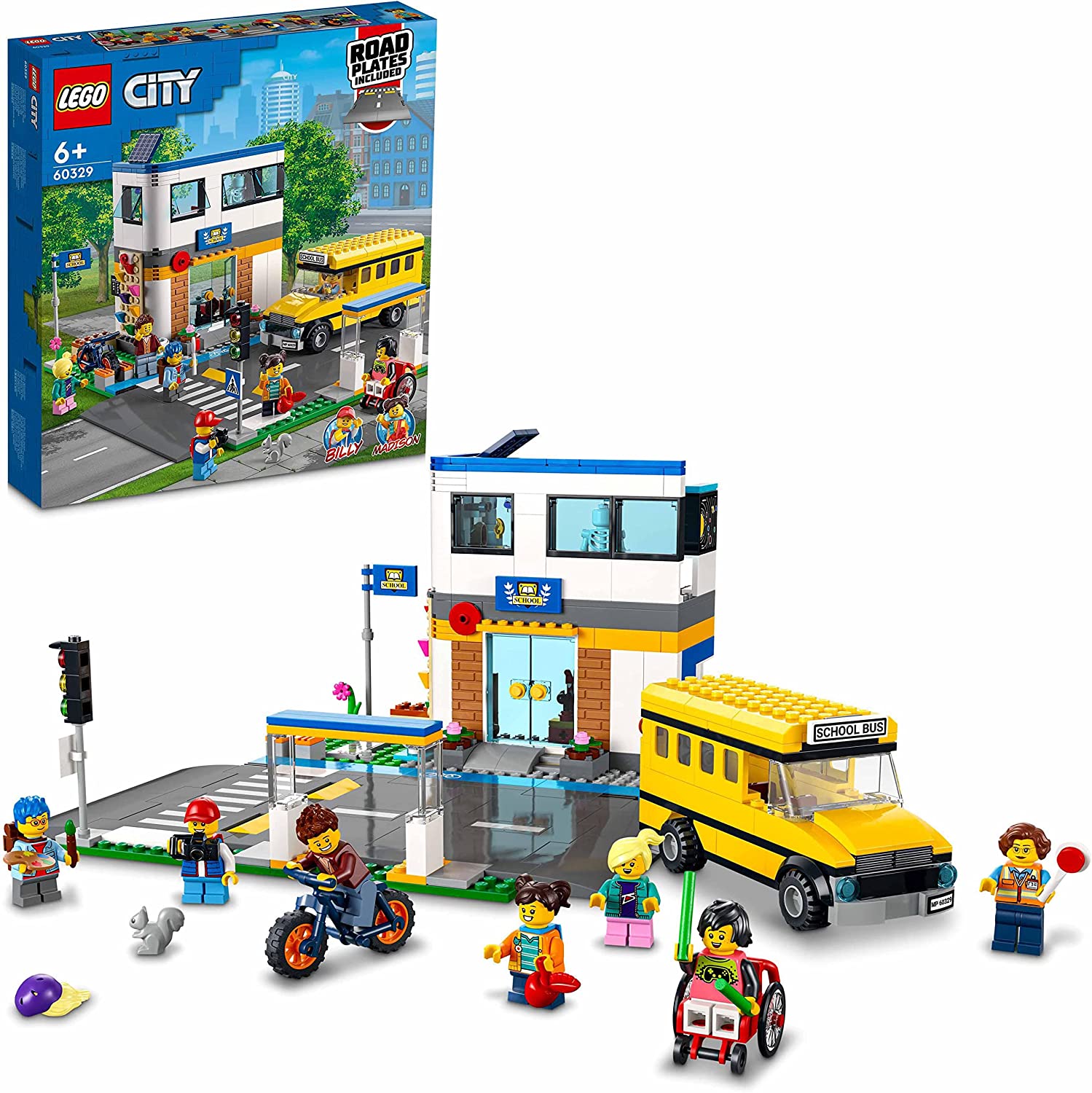 Конструктор Lego City School Day 60329 с игрушечным автобусом, фото №1