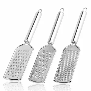Терка 3 шт., ручна , з нержавіючої сталі, маленька - Фото 1